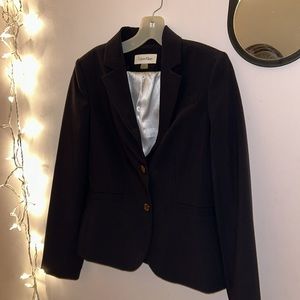 Black/Dark Suit Coat for Women by Calvin Klein